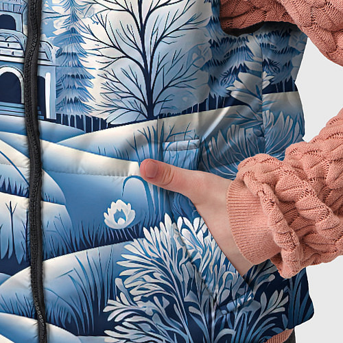 Детский жилет Пушистые завитки / 3D-Красный – фото 5