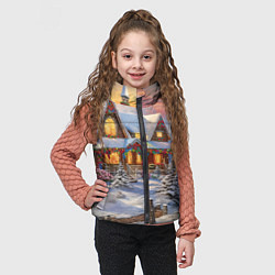 Детский жилет Звездная полночь подарков, цвет: 3D-черный — фото 2