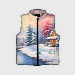 Детский жилет Сказочная метель подарков