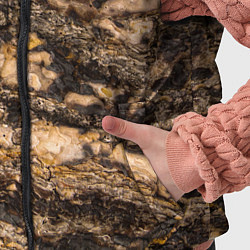 Детский жилет Текстура коры сосны, цвет: 3D-красный — фото 2