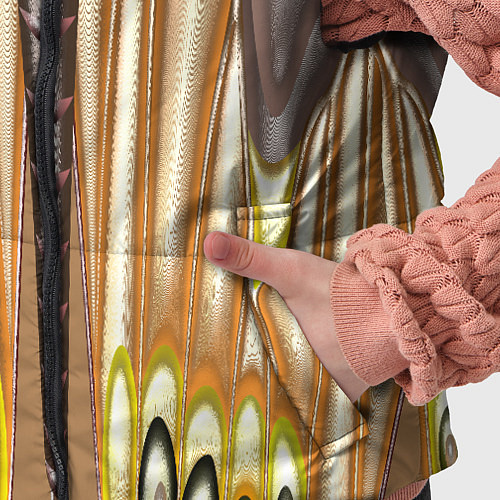 Детский жилет Абстрактный рисунок по мотивам крыла бабочки / 3D-Красный – фото 5