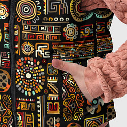 Детский жилет Африканский этнический орнамент, цвет: 3D-черный — фото 2