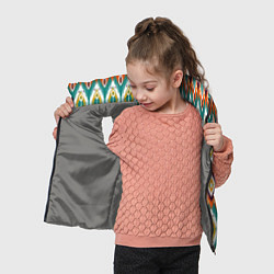 Детский жилет Орнамент икат - имитация аткласной ткани, цвет: 3D-светло-серый — фото 2