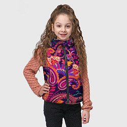 Детский жилет Индийские этнические узоры, цвет: 3D-черный — фото 2