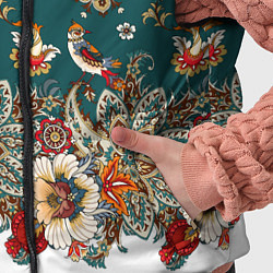 Детский жилет Индийский орнамент с птицами, цвет: 3D-черный — фото 2