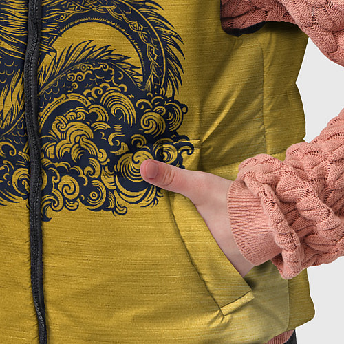 Детский жилет Дракон на золоте / 3D-Красный – фото 5