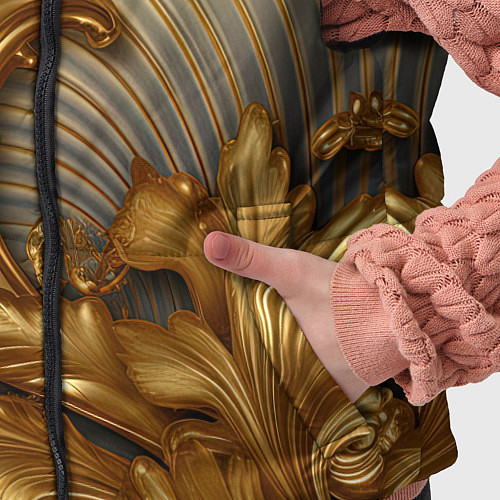 Детский жилет Золотая текстура и абстракции / 3D-Красный – фото 5