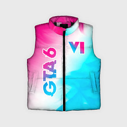 Детский жилет GTA 6 neon gradient style вертикально