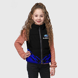 Детский жилет Subaru geomery, цвет: 3D-черный — фото 2