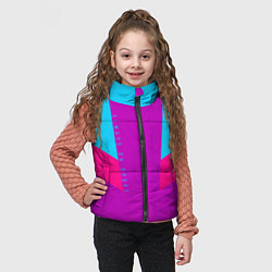 Детский жилет Always in sports сиреньевый, цвет: 3D-черный — фото 2