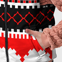 Детский жилет Красные и чёрные фигуры, цвет: 3D-красный — фото 2