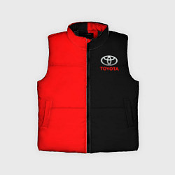 Детский жилет Toyota car красно чёрный, цвет: 3D-черный