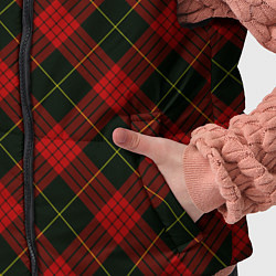 Детский жилет Красно-зелёный клетчатый, цвет: 3D-красный — фото 2