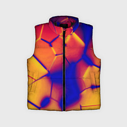 Детский жилет Плиты разломы сепия негатив