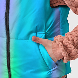 Детский жилет Неоновые голографические линии, цвет: 3D-светло-серый — фото 2