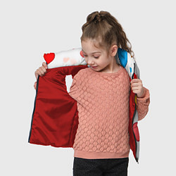 Детский жилет Сердца сердечки, цвет: 3D-красный — фото 2