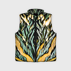 Детский жилет Камень и жёлтый огонь, цвет: 3D-черный