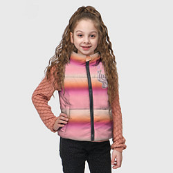 Детский жилет Рука-Вещь: текстура свитера Энид из сериала Уэнсде, цвет: 3D-светло-серый — фото 2