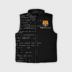 Детский жилет Футбольный клуб барселона - логотип, цвет: 3D-черный