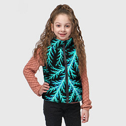 Детский жилет Разряды электричества Tie Dye, цвет: 3D-черный — фото 2
