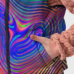 Детский жилет Яркая абстракция волнистых линий, цвет: 3D-светло-серый — фото 2