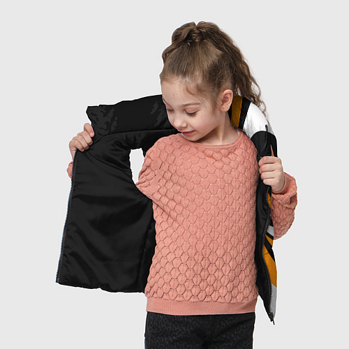 Детский жилет КТМ - оранжевые вставки / 3D-Черный – фото 4