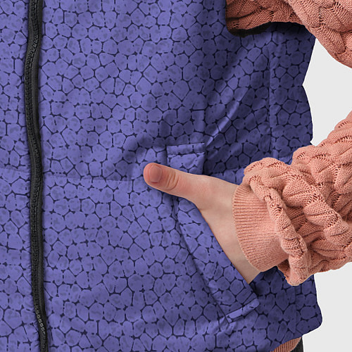 Детский жилет Текстура однотонный сиреневый / 3D-Светло-серый – фото 5