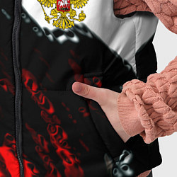 Детский жилет Россия краски абстракция, цвет: 3D-черный — фото 2