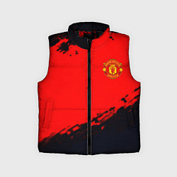 Детский жилет Manchester United colors sport, цвет: 3D-черный