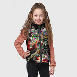 Детский жилет Хамелеоновый рейв, цвет: 3D-красный — фото 2