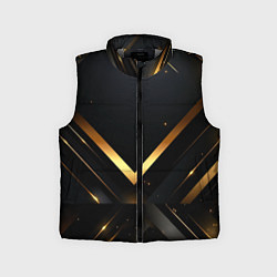 Детский жилет Gold luxury black abstract