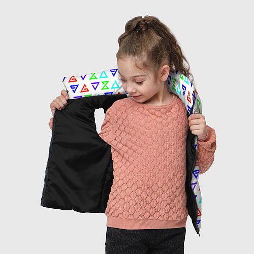Детский жилет Ведьмак логотипы паттерн / 3D-Черный – фото 4