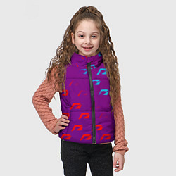 Детский жилет НФС лого градиент текстура, цвет: 3D-черный — фото 2