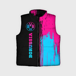 Детский жилет Borussia - neon gradient по-вертикали, цвет: 3D-черный