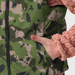 Детский жилет Камуфляжный паттерн в стиле Woodland, цвет: 3D-светло-серый — фото 2