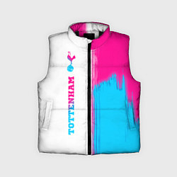 Детский жилет Tottenham neon gradient style по-вертикали