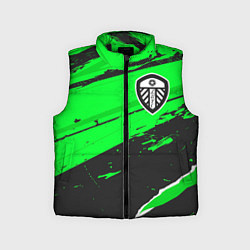 Детский жилет Leeds United sport green, цвет: 3D-черный