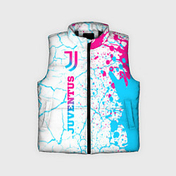 Детский жилет Juventus neon gradient style по-вертикали