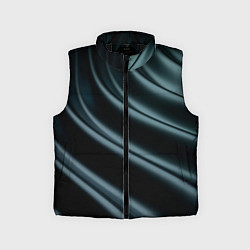 Детский жилет Темная волна, цвет: 3D-черный