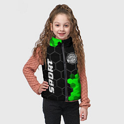 Детский жилет Chrysler green sport hexagon, цвет: 3D-черный — фото 2