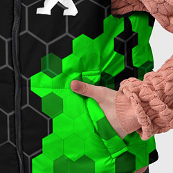 Детский жилет Peugeot green sport hexagon, цвет: 3D-черный — фото 2