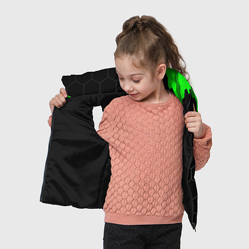 Детский жилет Citroen green sport hexagon / 3D-Черный – фото 4