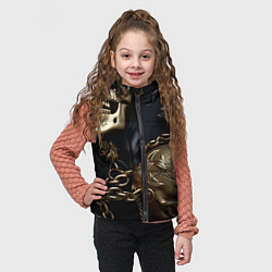 Детский жилет Прикованные цепями черепа, цвет: 3D-светло-серый — фото 2