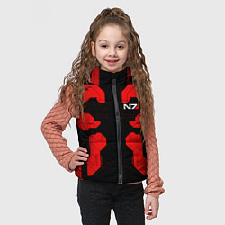 Детский жилет Mass Effect - Red armor, цвет: 3D-черный — фото 2
