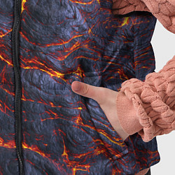 Детский жилет Вулканическая лава, цвет: 3D-черный — фото 2