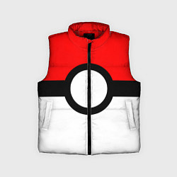 Детский жилет Pokeball texture, цвет: 3D-красный