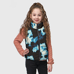 Детский жилет Чёрно синий тай дай, цвет: 3D-красный — фото 2