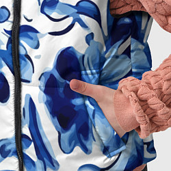 Детский жилет Гжель акварель, цвет: 3D-черный — фото 2