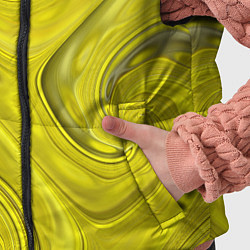 Детский жилет Желтая абстракция, цвет: 3D-черный — фото 2