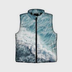 Детский жилет Морская бирюзовая волна